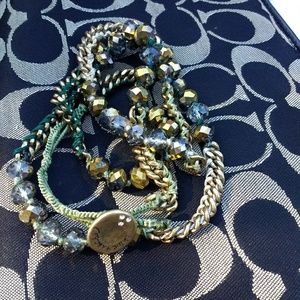 Chloe + Isabel wrap bracelet glass bead and thread